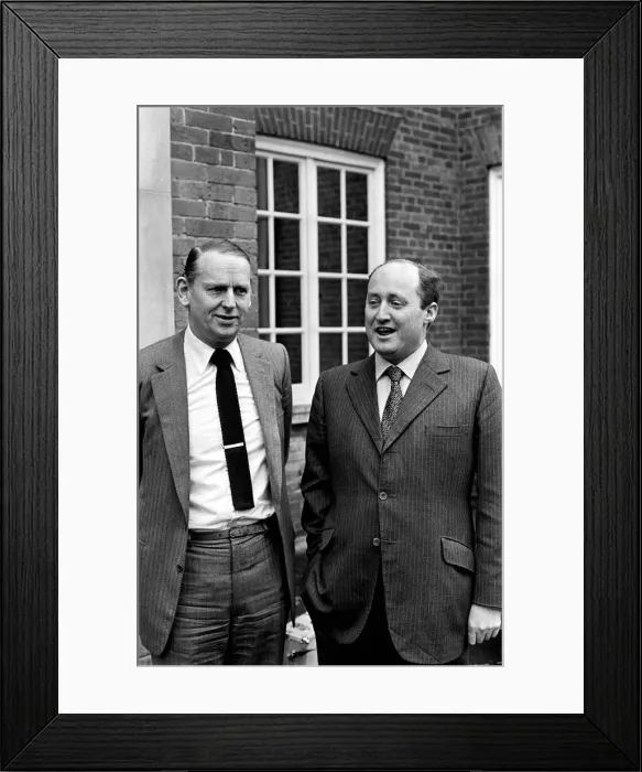 Framed Print : Christopher Tugendhat Visits Stormont Belfast Feb 81 EEC budget commissioner Framed Print : Christopher Tugendhat Visits Stormont Belfast Feb 81 EEC budget commissioner