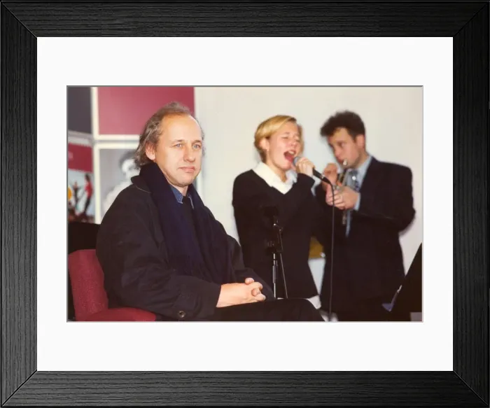 Framed Print : Dire Straits frontman Mark Knopfler is the guest of honour at the official opening