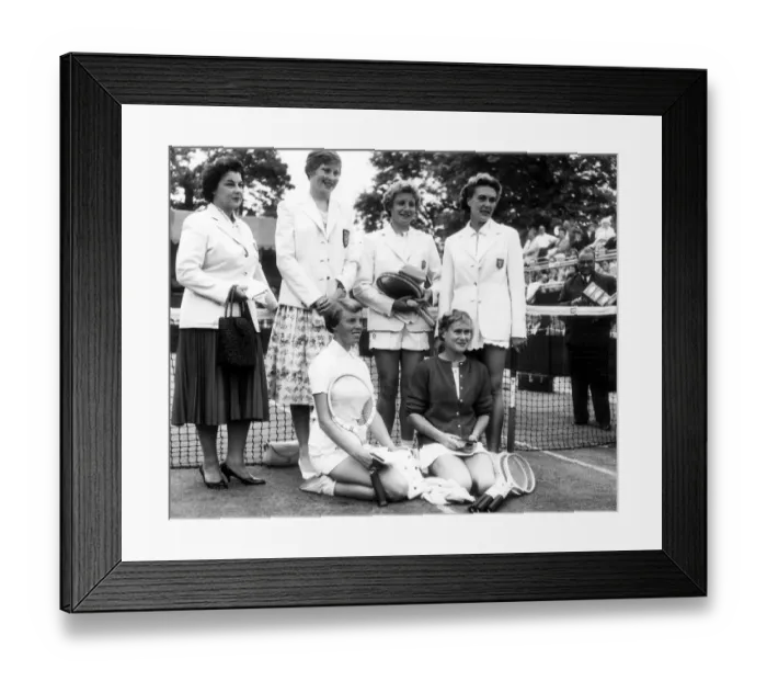 Framed Print : Mrs Halford, Christine Truman, Ann Shilcock - May 1968 Pamela Ward Framed Print : Mrs Halford, Christine Truman, Ann Shilcock - May 1968 Pamela Ward