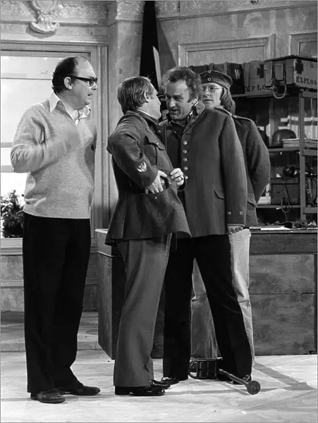 John Thaw and Dennis Waterman - December 1976 with Eric Morecambe