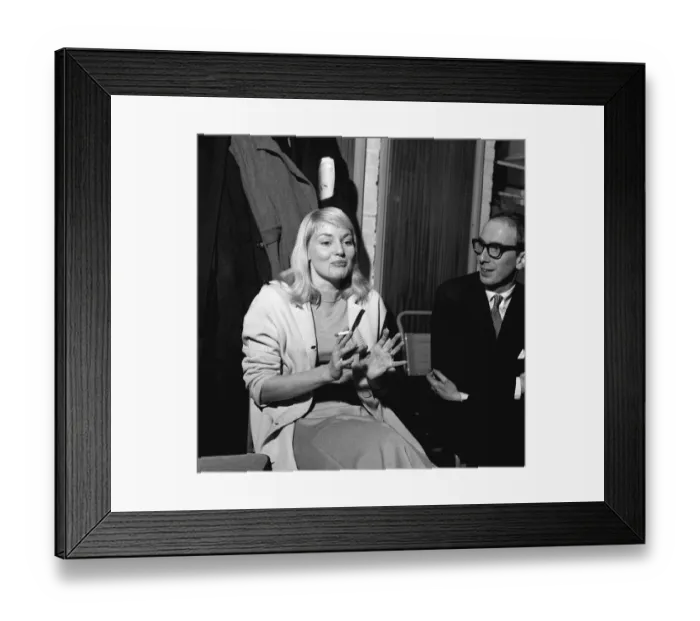 Framed Print : Diane Cilen Actress to 1958 at BBC where she will play leading role in