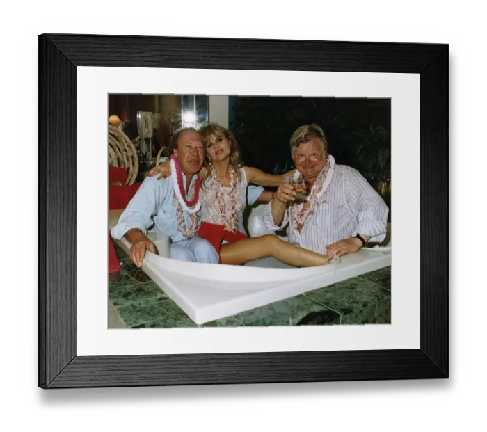 Framed Print : Benny Hill Comedian in bathtub with Dennis Kirkland and Britt Ekland Framed Print : Benny Hill Comedian in bathtub with Dennis Kirkland and Britt Ekland