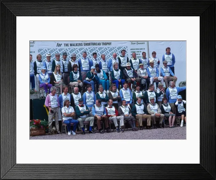 Framed Print : Cancer Research shoot Gleneagles 1988 Framed Print : Cancer Research shoot Gleneagles 1988