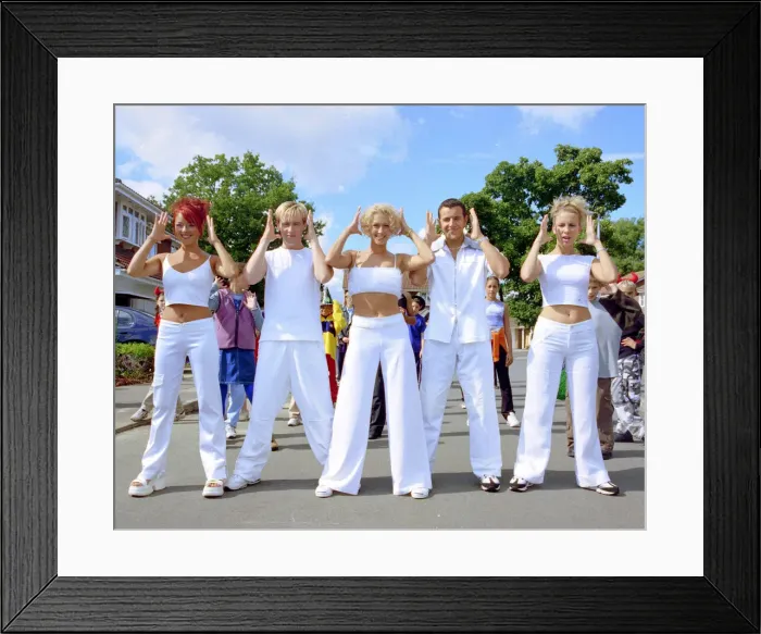 Framed Print : Pop Group Steps Claire Richards Lee Latchford Evans Lisa Scott Lee
