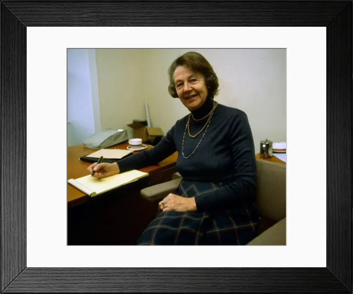 Framed Print : Jennifer Jenkins wife of Roy Jenkins MP March 1982 Framed Print : Jennifer Jenkins wife of Roy Jenkins MP March 1982
