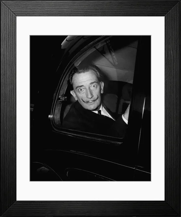 Framed Print : Salvador Dali in London 1959 Dalis paintings Framed Print : Salvador Dali in London 1959 Dalis paintings