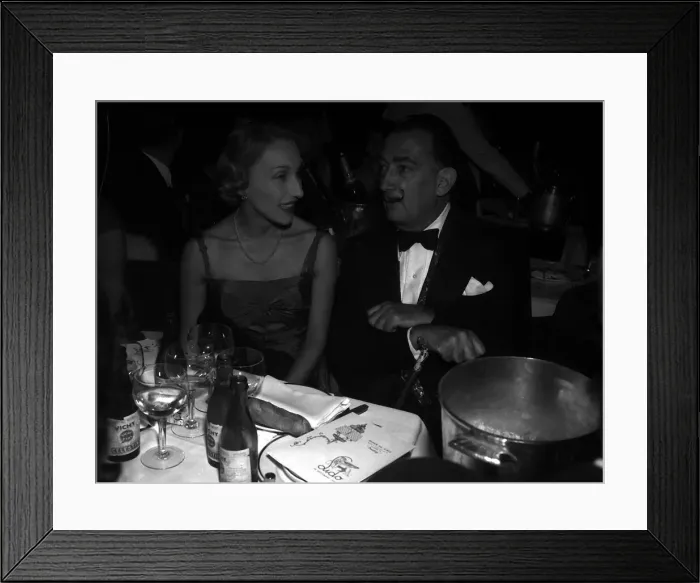 Framed Print : Salvador Dali and Mrs Weisweller 29  /  12  /  57 K3