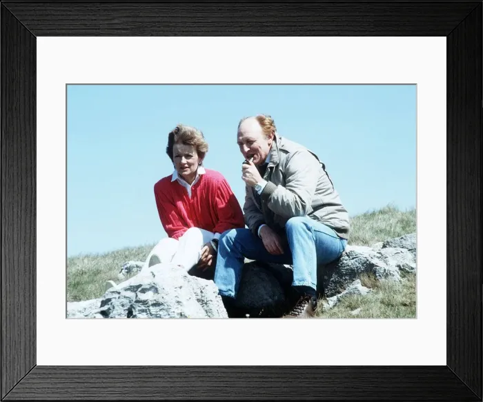 Framed Print : Neil Kinnock Ex Labour Party leader and his wife Glenys in Wales a part of the Labour Framed Print : Neil Kinnock Ex Labour Party leader and his wife Glenys in Wales a part of the Labour