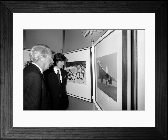Framed Print : Mr. Edward Heath, leader of the opposition, congratulates Kent Gavin, Daily Mirror Framed Print : Mr. Edward Heath, leader of the opposition, congratulates Kent Gavin, Daily Mirror