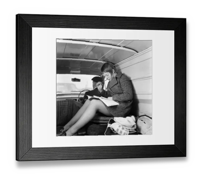 Framed Print : Education. Teenagers. Grammar school fourth former Christine Tate, 14 Framed Print : Education. Teenagers. Grammar school fourth former Christine Tate, 14