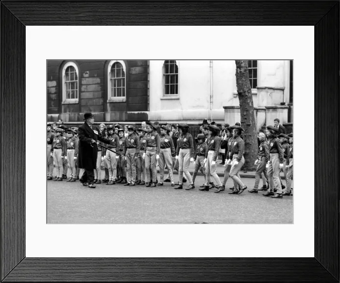Framed Print : The Horse Rangers of the Commonwealth Association paraded in Trafalgar Sqand were Framed Print : The Horse Rangers of the Commonwealth Association paraded in Trafalgar Sqand were
