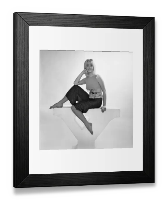 Framed Print : Danish born actress, Yutte Stensgaard. December 1969 Z11676-001