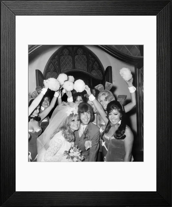 Framed Print : Dave Munden, 26, the Tremeloes pop group drummer was married to 22 yr old Andre
