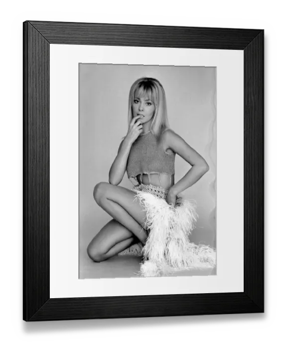 Framed Print : Danish born actress, Yutte Stensgaard. December 1969 Z11676-004