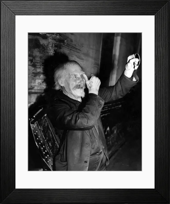 Framed Print : Buskers. A little hokum'helps to improve business Gus Andrews finds Framed Print : Buskers. A little hokum'helps to improve business Gus Andrews finds