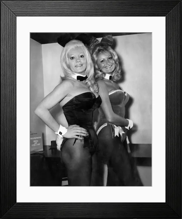 Framed Print : Club Night Bunny Girls. November 1973 P018480 Framed Print : Club Night Bunny Girls. November 1973 P018480