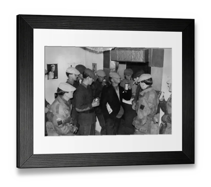 Framed Print : Andy Capp features. Serious drinking in Andys bar. March 1959 P018573 Framed Print : Andy Capp features. Serious drinking in Andys bar. March 1959 P018573