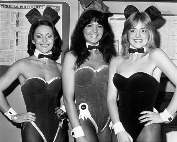 Bunny girls at a London night club Circa 1969 P018479