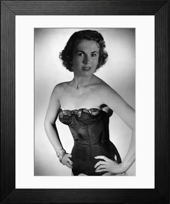 Framed Print : Clothing : Underclothing. August 1954 P018540 Framed Print : Clothing : Underclothing. August 1954 P018540