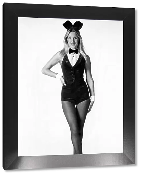 Clubs - Bunny. Todays croupier Bunny. Streamlined costume with demure white dicky