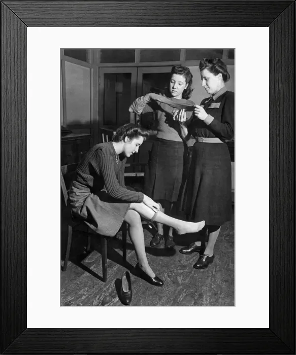 Framed Print : Left to right: Joan Shaw, Gina Walker and Dorotny Corton