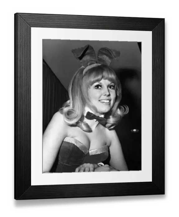 Framed Print : Tracey Hudson as a Bunny Girl at Londons Playboy Club. February 1972 P018592 Framed Print : Tracey Hudson as a Bunny Girl at Londons Playboy Club. February 1972 P018592