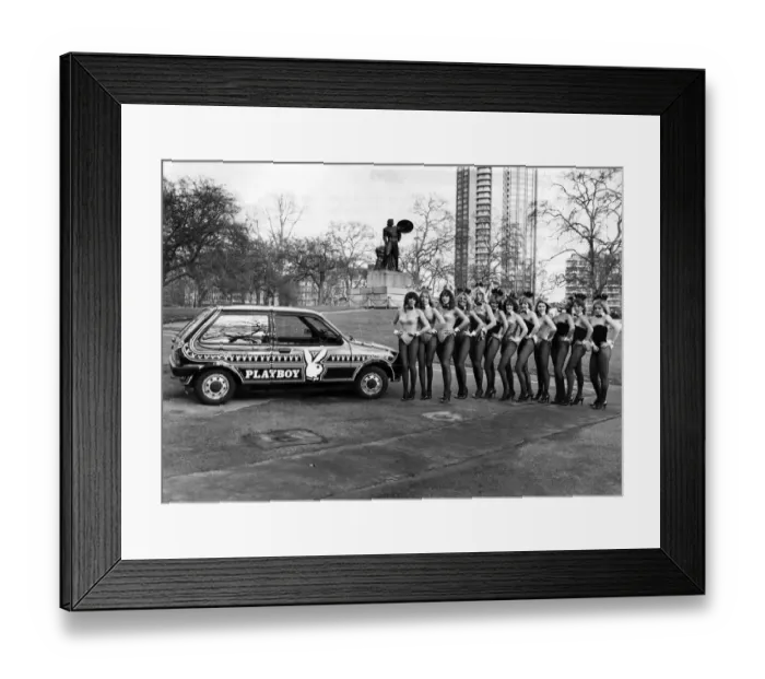 Framed Print : The hutch-back of metro dames. Breathe in! The girls stretch their legs after