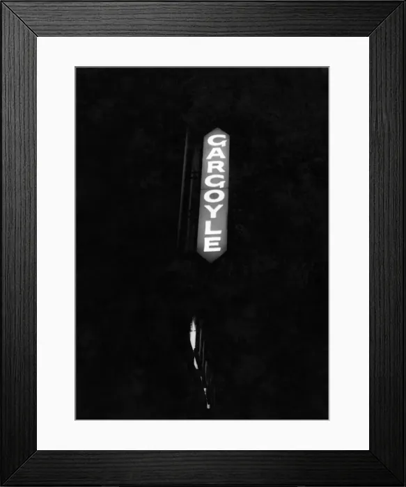 Framed Print : Sign for the Gargoyle Street on Meards Street, London. March 1965 P018560