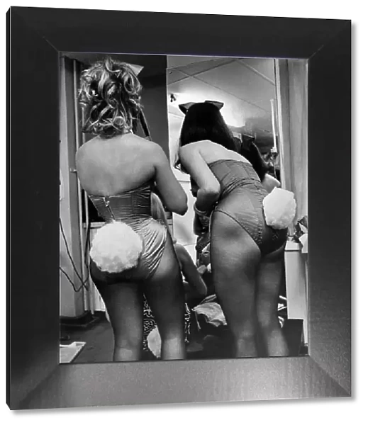 Bunny girls at Playboy Club, London. September 1969 P018486