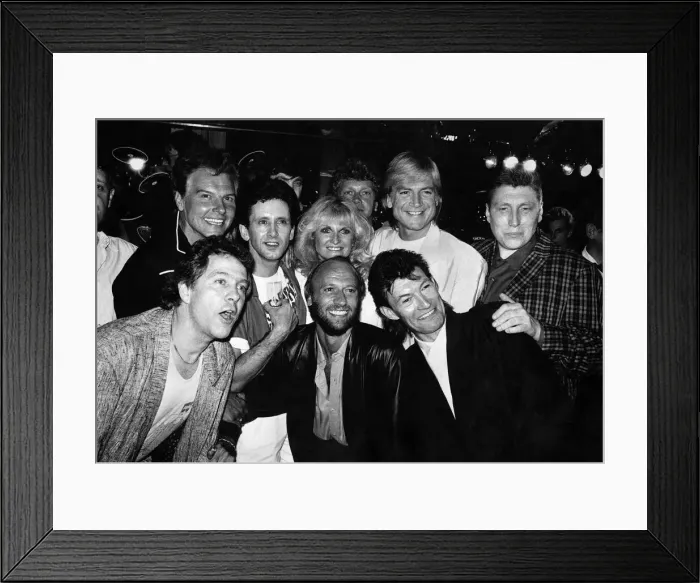 Framed Print : Pop Stars from the part at the 25 yrs of Rock and Roll party at Stringfellows Framed Print : Pop Stars from the part at the 25 yrs of Rock and Roll party at Stringfellows
