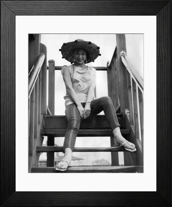 Framed Print : Clothing Beach. The outfit thats more than a match for the chillier days
