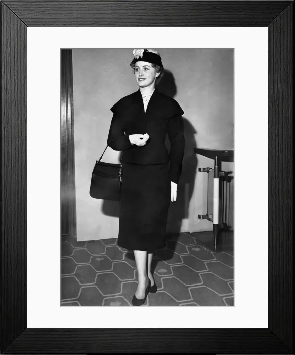 Framed Print : Cotton queen competition. Christina McDonald. April 1957 P017937