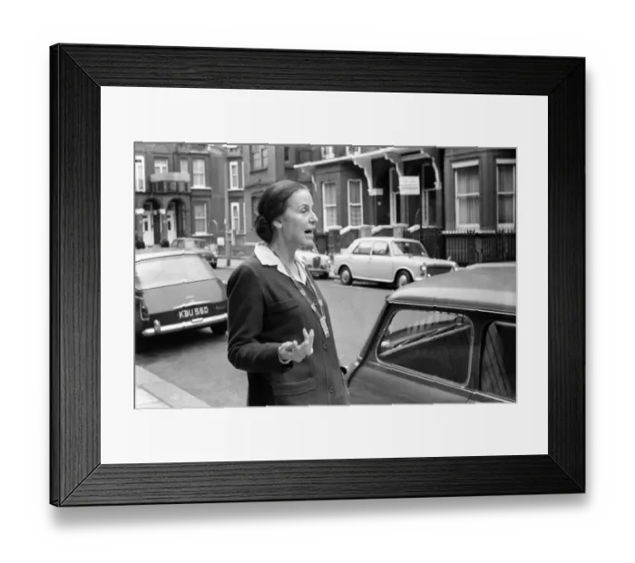Framed Print : American writer Helen Lawrenson in London. November 1969 Z11388-005 Framed Print : American writer Helen Lawrenson in London. November 1969 Z11388-005