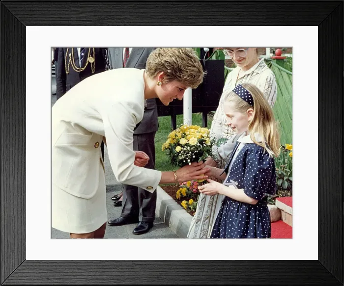 Framed Print : Princess Diana the Princess of Wales. (North East visits)