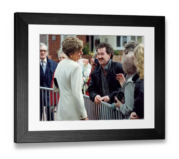 Framed Print : Princess Diana the Princess of Wales. (North East visits)