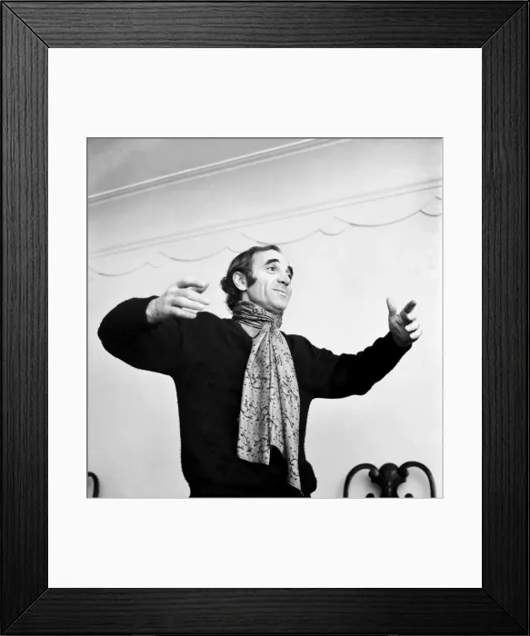 Framed Print : Entertainment. Music. One of Frances greatest pop singers Framed Print : Entertainment. Music. One of Frances greatest pop singers