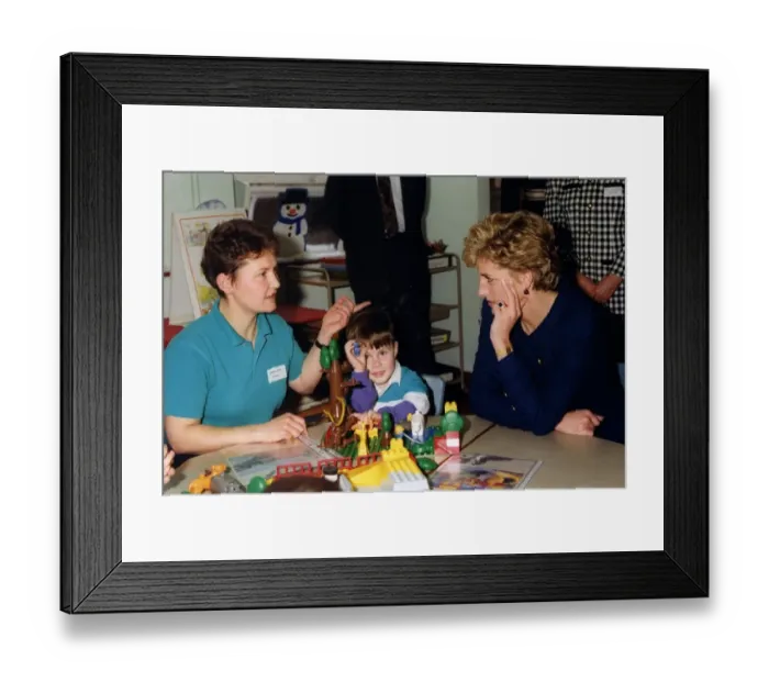 Framed Print : Princess Diana the Princess of Wales. (North East visits