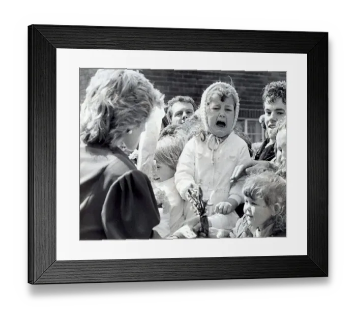 Framed Print : Princess Diana the Princess of Wales. (North East visits) Framed Print : Princess Diana the Princess of Wales. (North East visits)