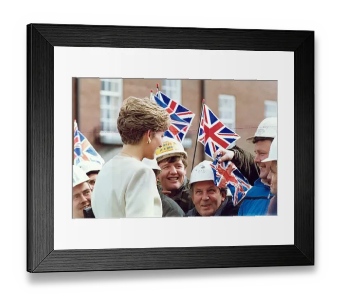 Framed Print : Princess Diana the Princess of Wales. (North East visits) Framed Print : Princess Diana the Princess of Wales. (North East visits)