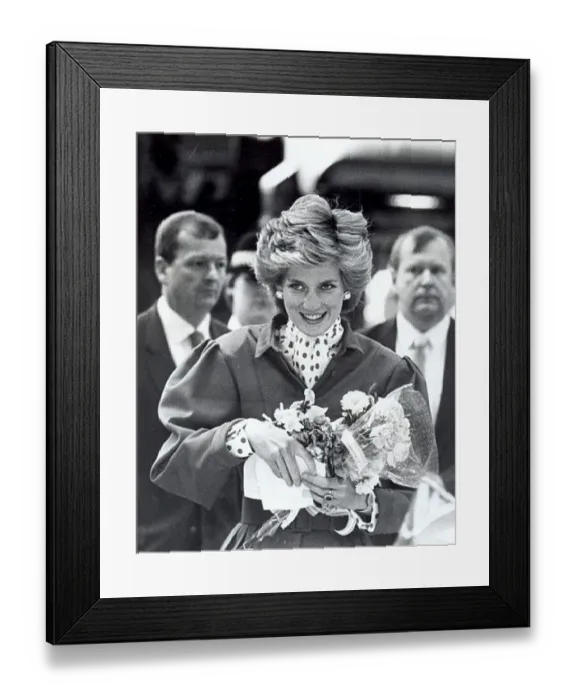 Framed Print : Princess Diana the Princess of Wales. (North East visits) Framed Print : Princess Diana the Princess of Wales. (North East visits)