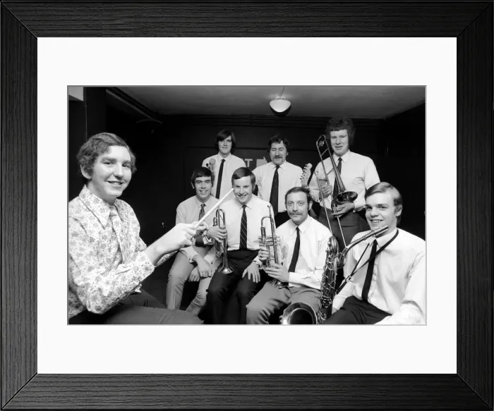 Framed Print : Entertainment Music. 16 year old Andrew Macintosh son of famous band leader Ken