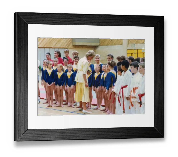 Framed Print : Princess Diana the Princess of Wales. (North East visits