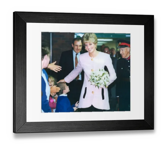 Framed Print : Princess Diana the Princess of Wales. (North East visits Framed Print : Princess Diana the Princess of Wales. (North East visits