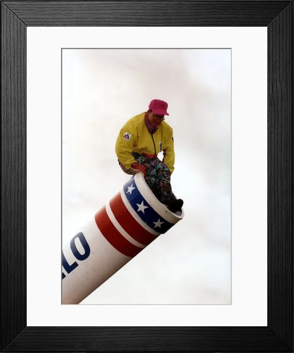 Framed Print : Eddie Edwards Ski-Jump superflop launches new career as a human cannonball Framed Print : Eddie Edwards Ski-Jump superflop launches new career as a human cannonball