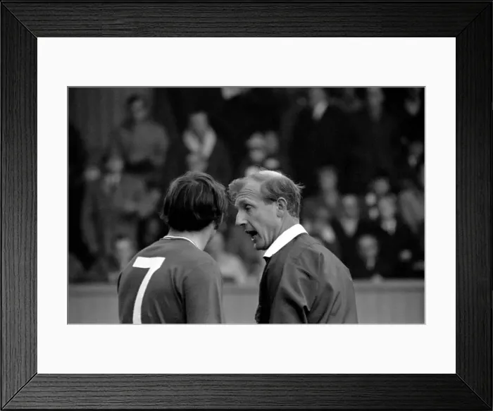 Framed Print : Derby v. Nottingham Forest. Ref. R. Tinkler has a word with Rees Framed Print : Derby v. Nottingham Forest. Ref. R. Tinkler has a word with Rees