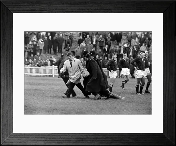 Framed Print : Sport Rugby Union. East Midlands v South Africa. Demonstration against the Springbok Framed Print : Sport Rugby Union. East Midlands v South Africa. Demonstration against the Springbok