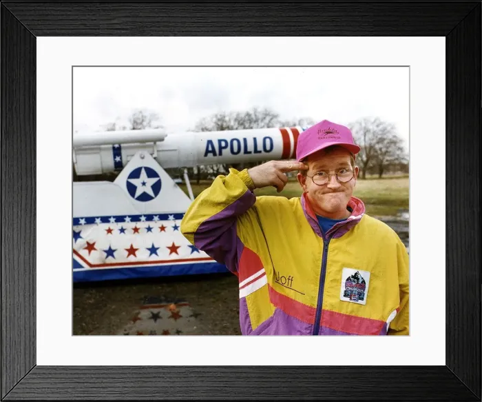 Framed Print : Eddie Edwards Ski-Jump superflop launches new career as a human cannonball Framed Print : Eddie Edwards Ski-Jump superflop launches new career as a human cannonball