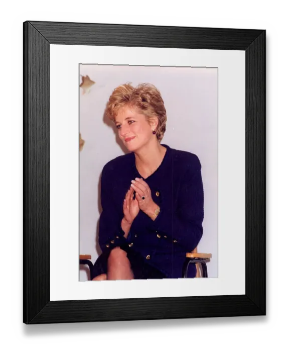 Framed Print : Princess Diana the Princess of Wales. (North East visits