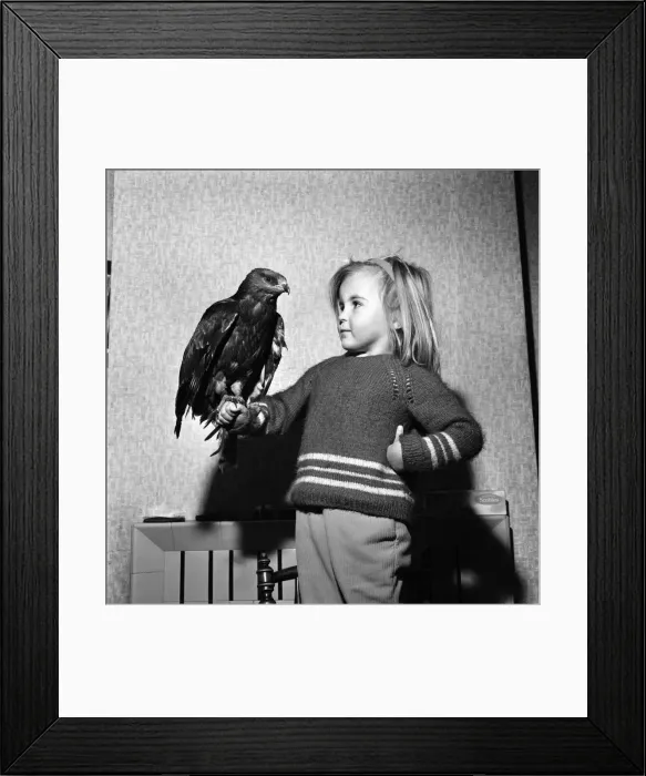 Framed Print : Four year old Gail Hooper, daughter of RSPCA, Inspector John Framed Print : Four year old Gail Hooper, daughter of RSPCA, Inspector John