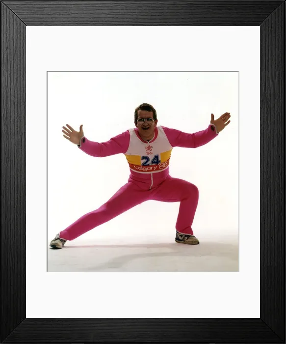 Framed Print : Eddie Edwards Ski Jumping Framed Print : Eddie Edwards Ski Jumping